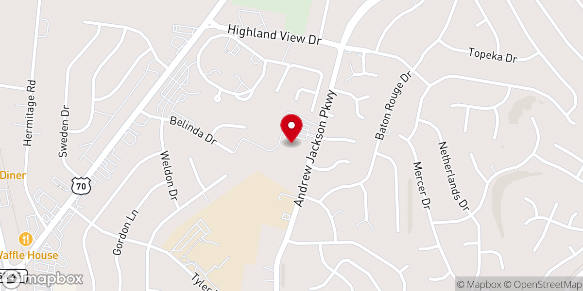 Map showing location of Hermitage United Methodist Church Food Pantry
