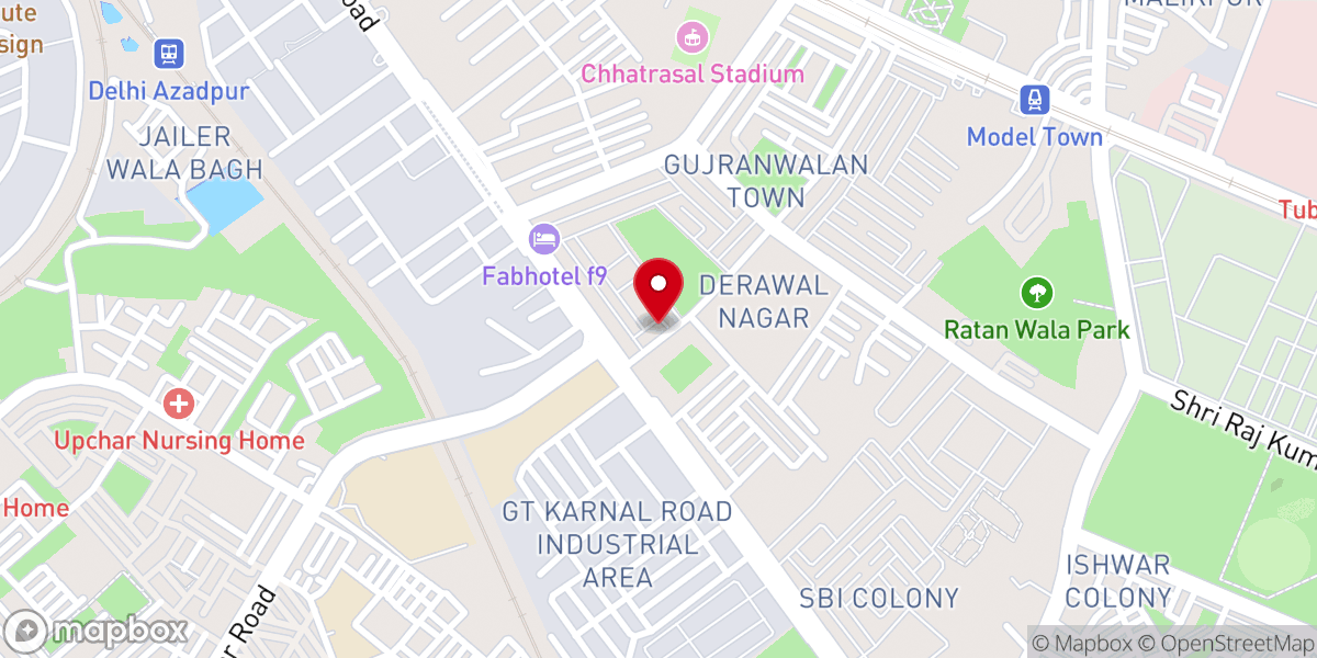 Map showing location of Capital Bible Church Delhi