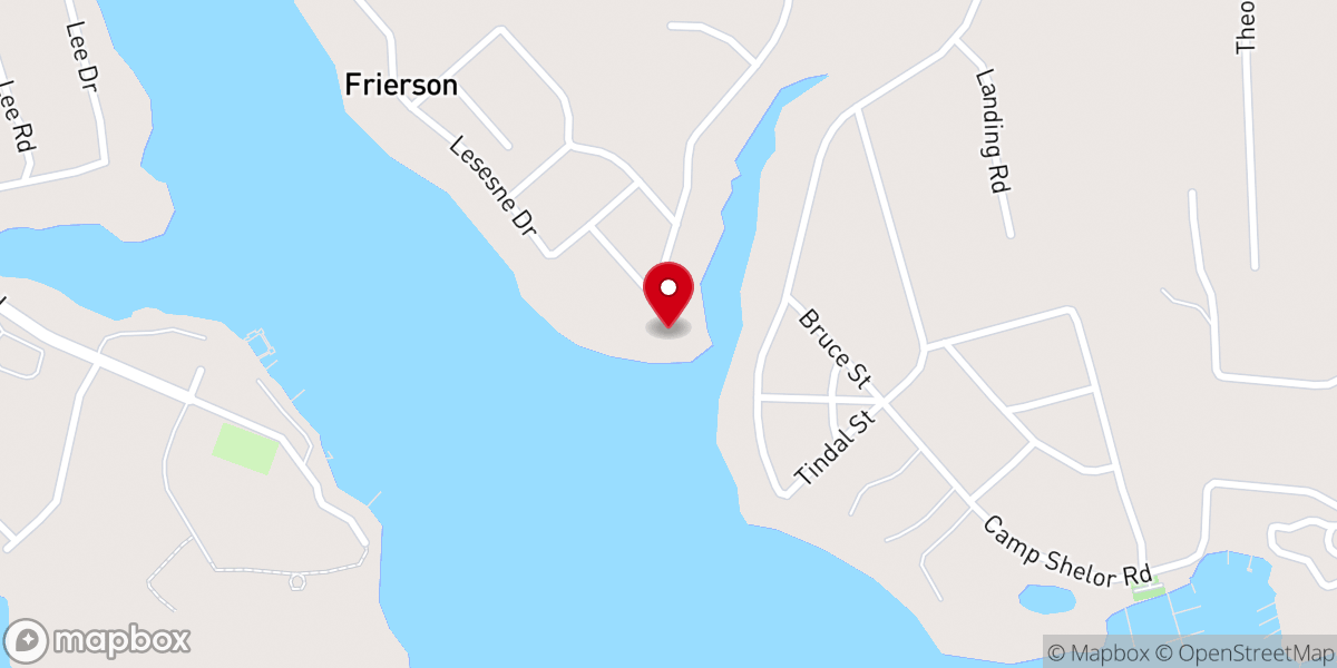 Map showing location of Boat Church
