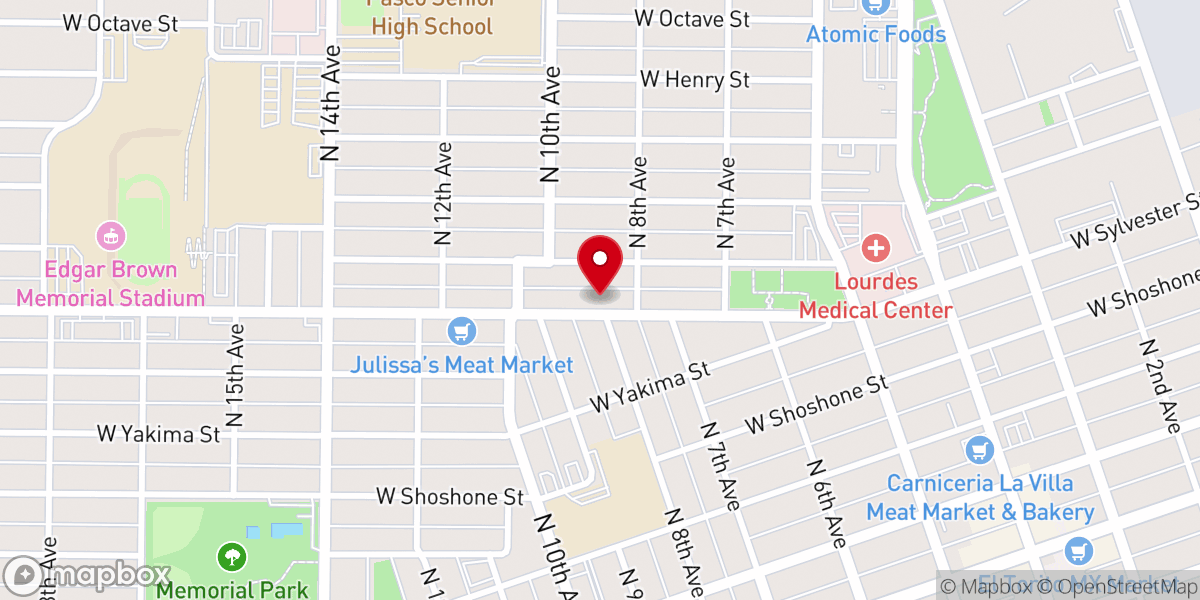 Map showing location of Cornerstone Apostolic Church