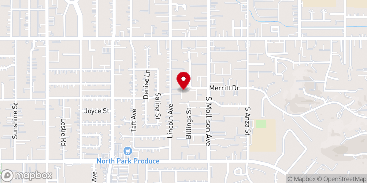 Map showing location of First Lutheran Church