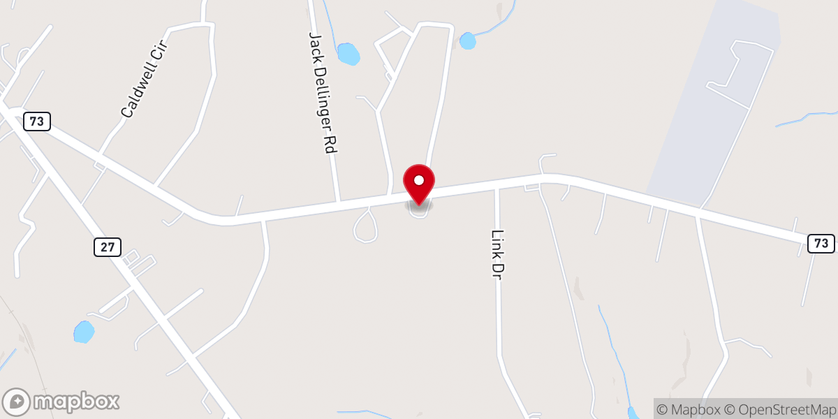 Map showing location of Links Chapel AME Zion Church