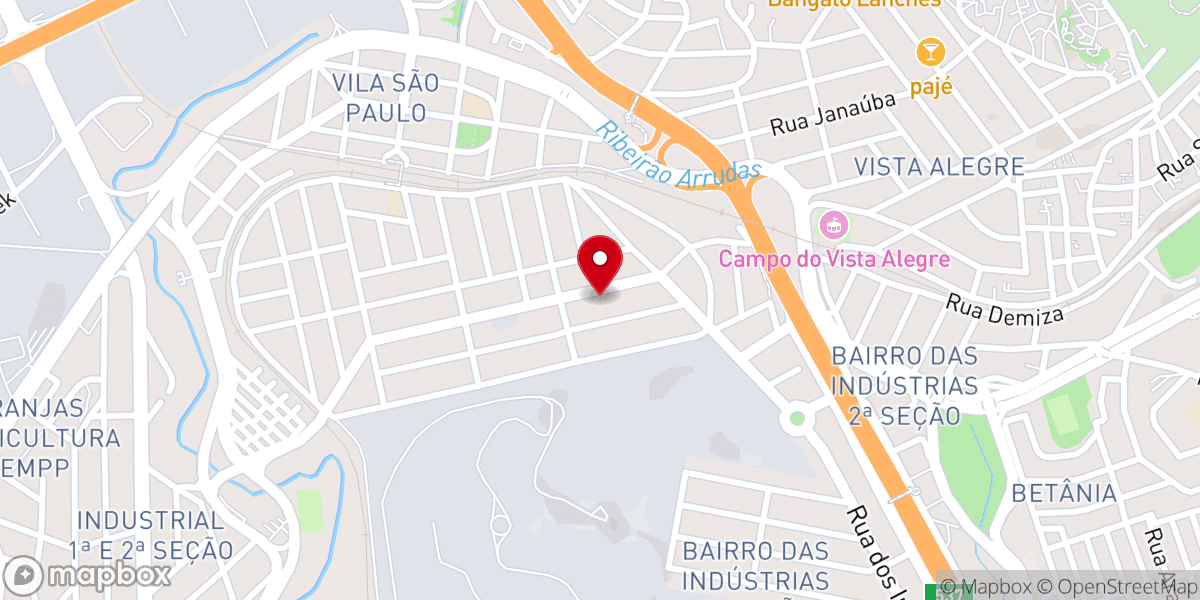 Map showing location of Assembléia de Deus