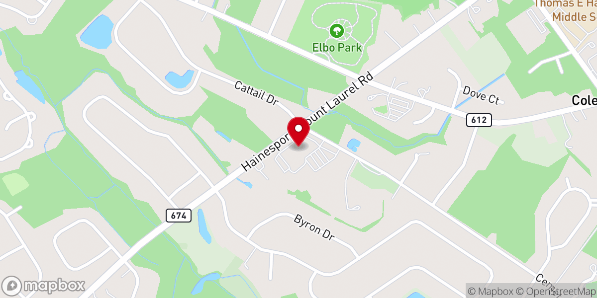 Map showing location of Fellowship Community Church