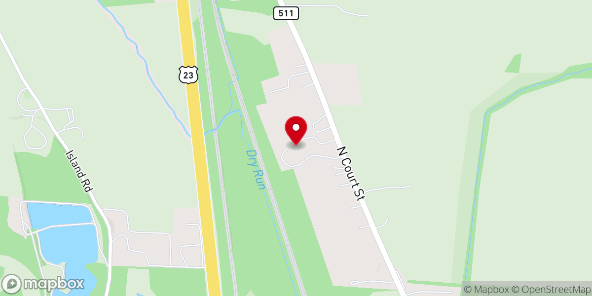 Map showing location of Lighthouse Baptist Church
