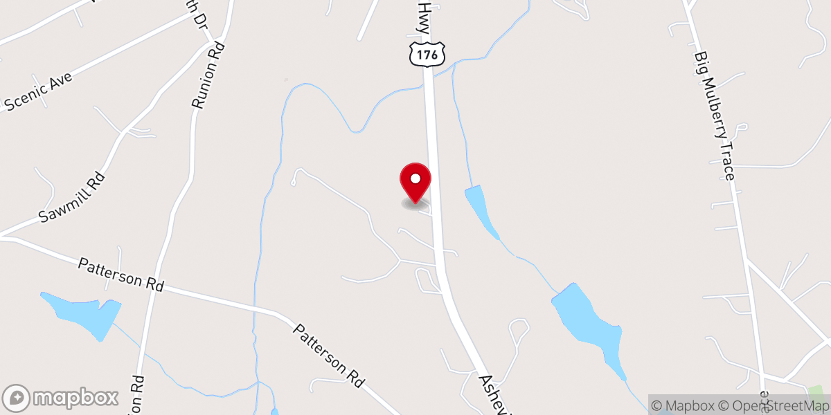 Map showing location of New Faith Church