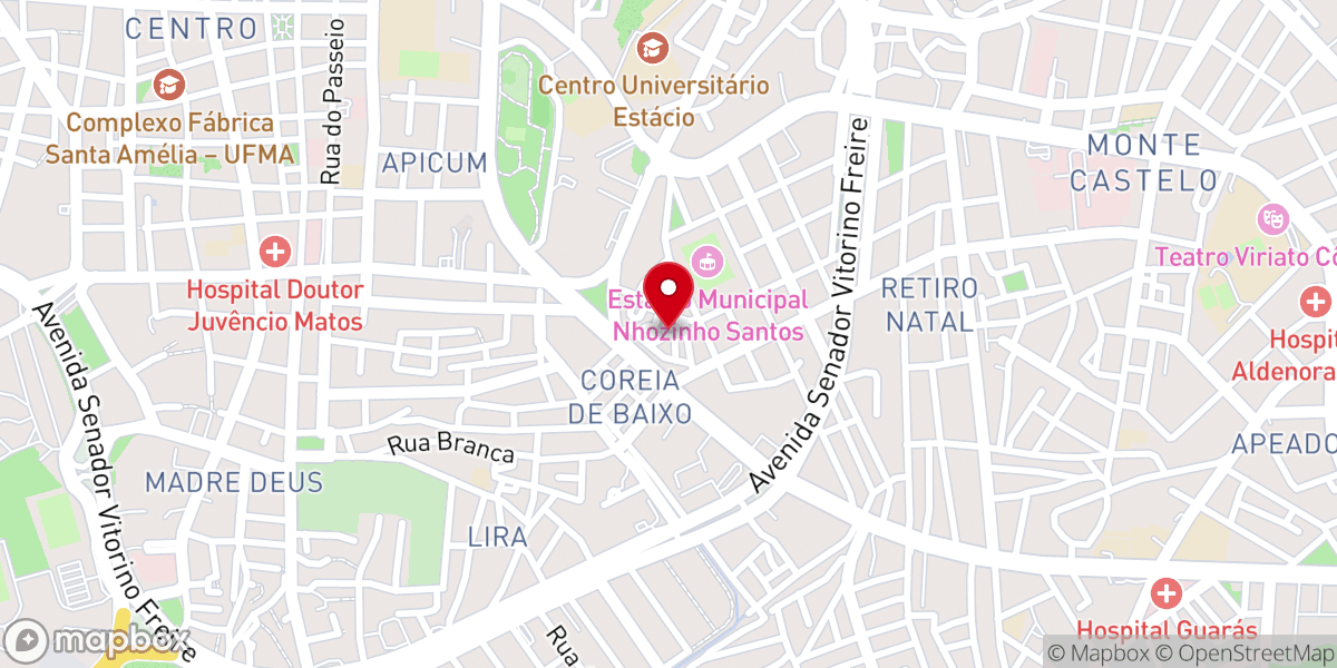 Map showing location of Igreja Nossa Senhora da Vitória