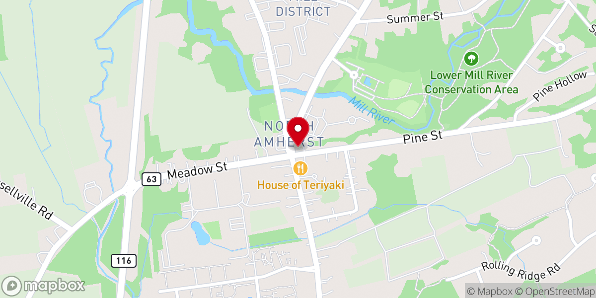 Map showing location of North Congregational Church