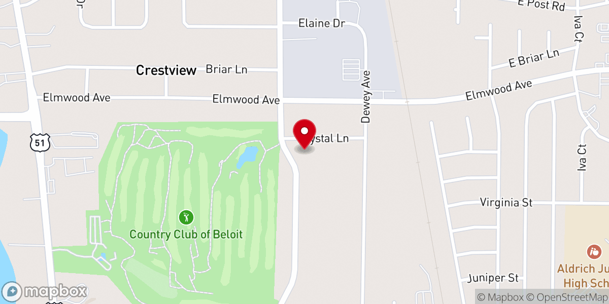 Map showing location of Good Shepherd Lutheran Church