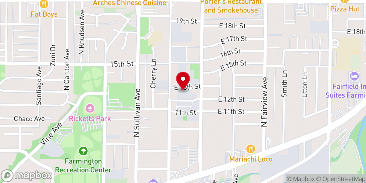 Map showing location of Fellowship of Spirit