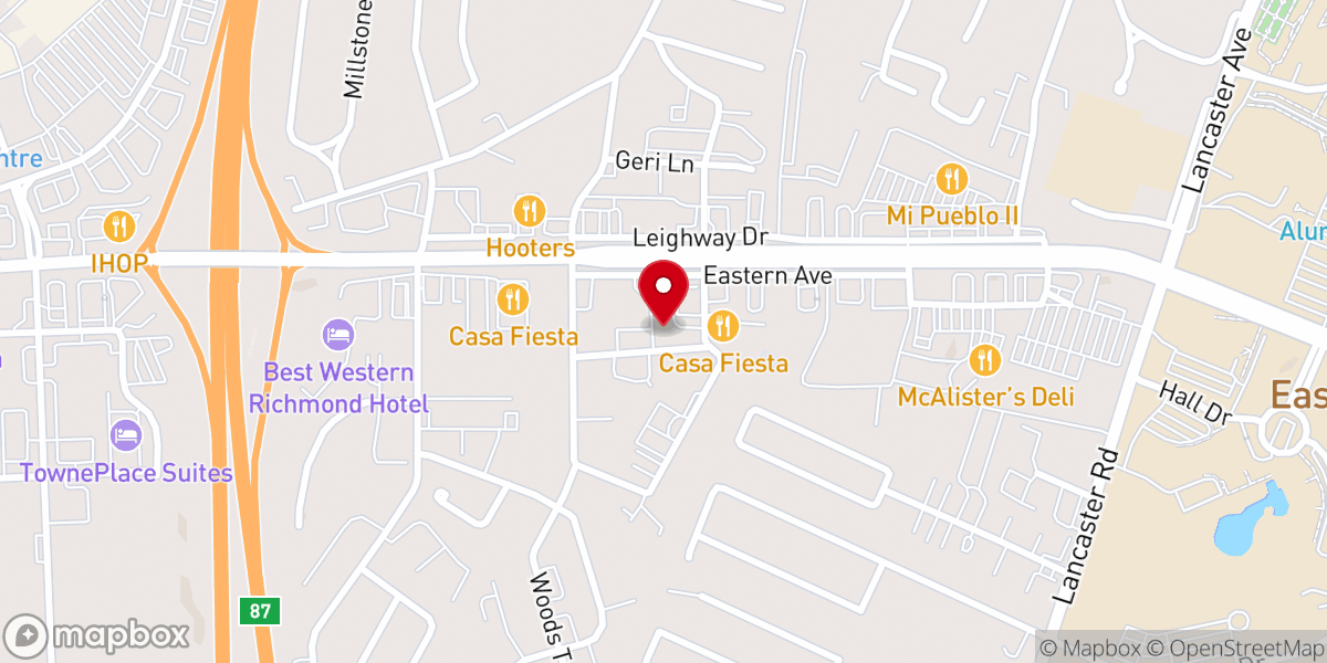Map showing location of Trinity Church PCA