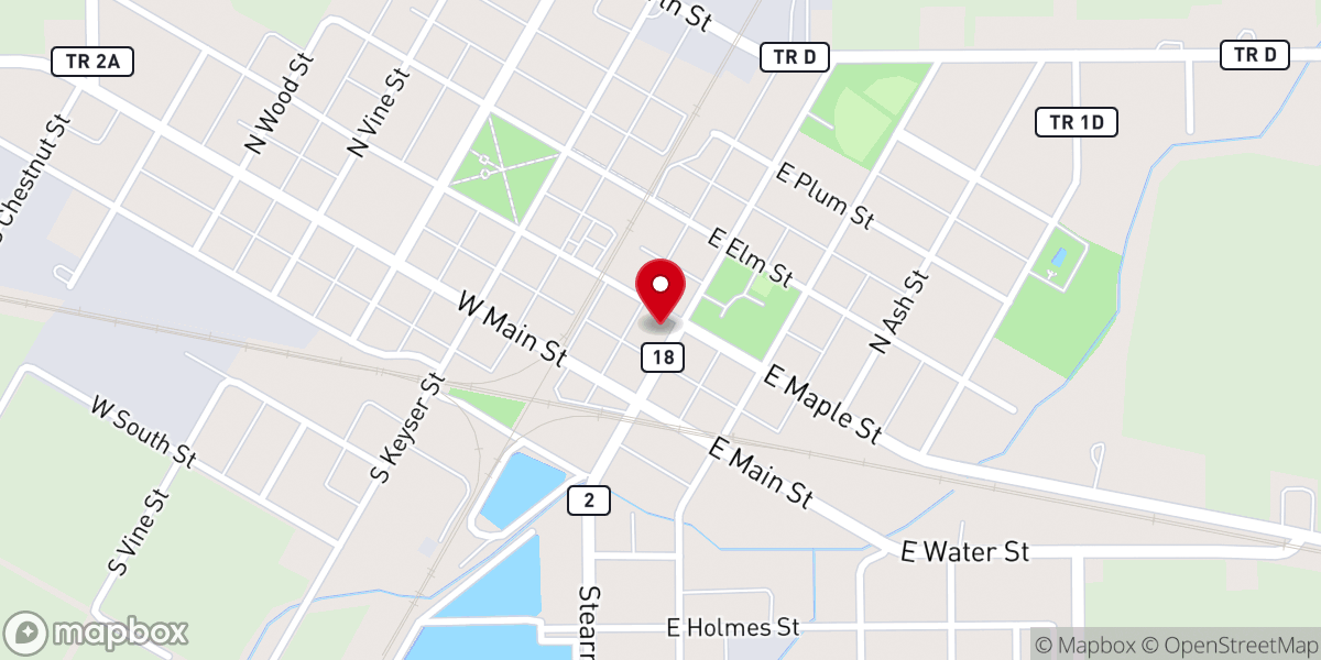 Map showing location of New Beginnings United Methodist