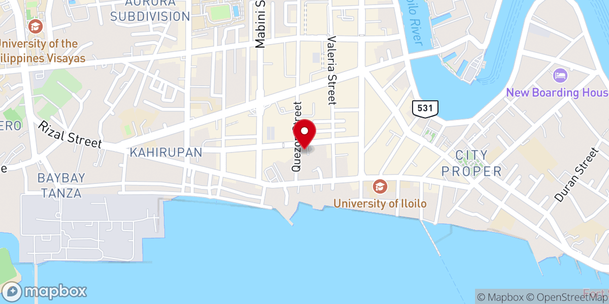 Map showing location of Sta. Teresita del Niño Jesus Parish - Iloilo City