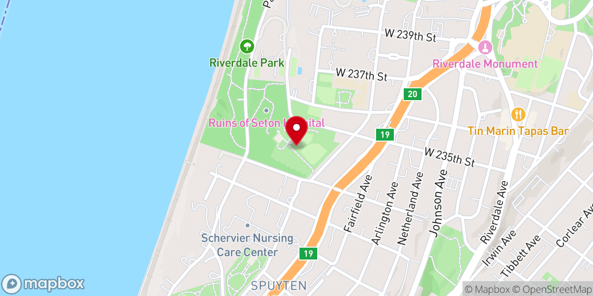Map showing location of Seton Park