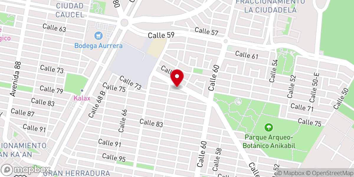 Map showing location of Iglesia Bautista Ciudad Caucel (IBCC)