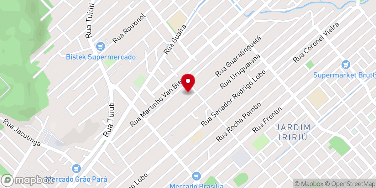 Map showing location of Igreja Casa Rio | Church – Iririú, Joinville