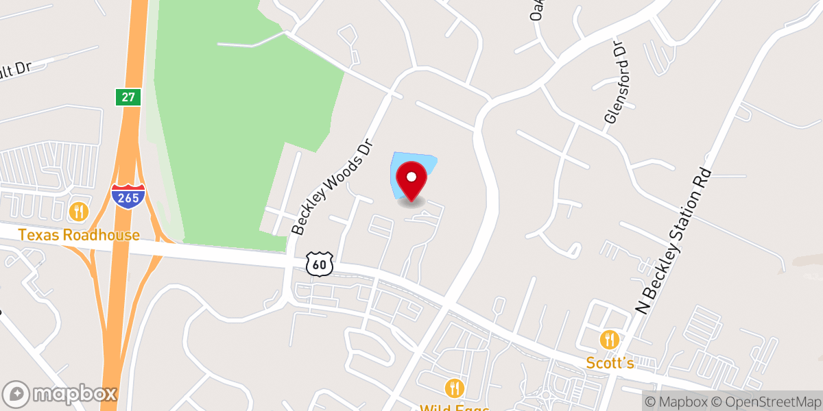 Map showing location of Lakewood Baptist Church