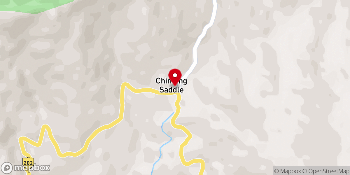 Map showing location of Saddle baptist church
