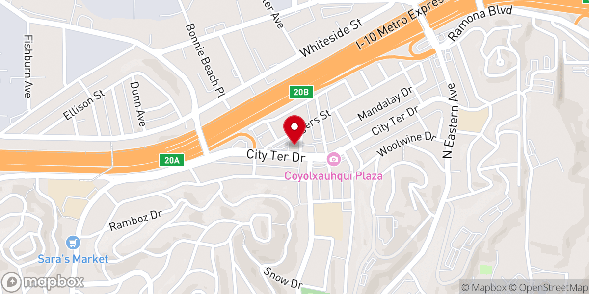 Map showing location of St Lucy's Catholic Church / Iglesia Catolica De Sta Lucia