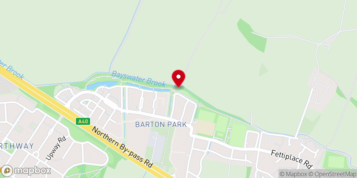 Map showing location of OX3
