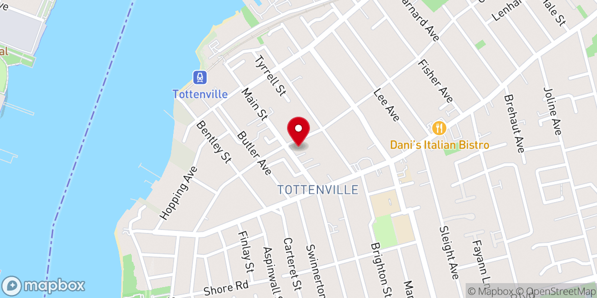 Map showing location of South Baptist Church