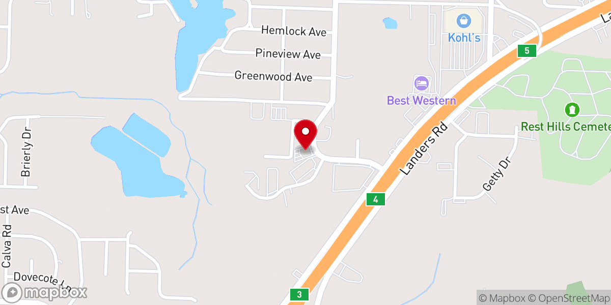 Map showing location of Church At Sherwood
