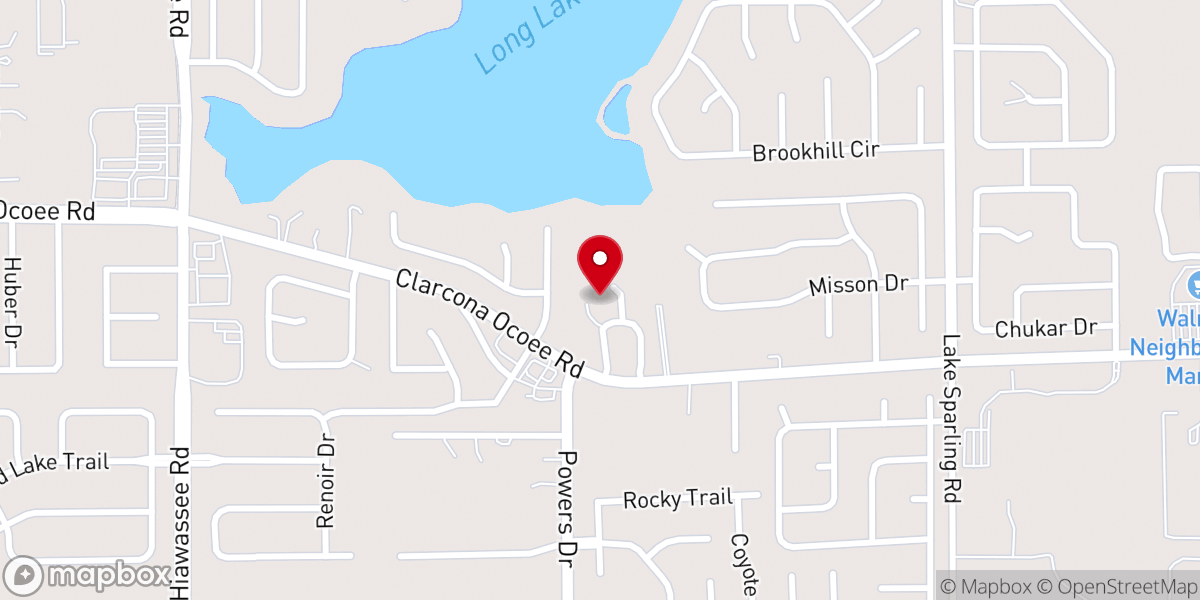 Map showing location of Fellowship Missionary Baptist Church of Pine Hills