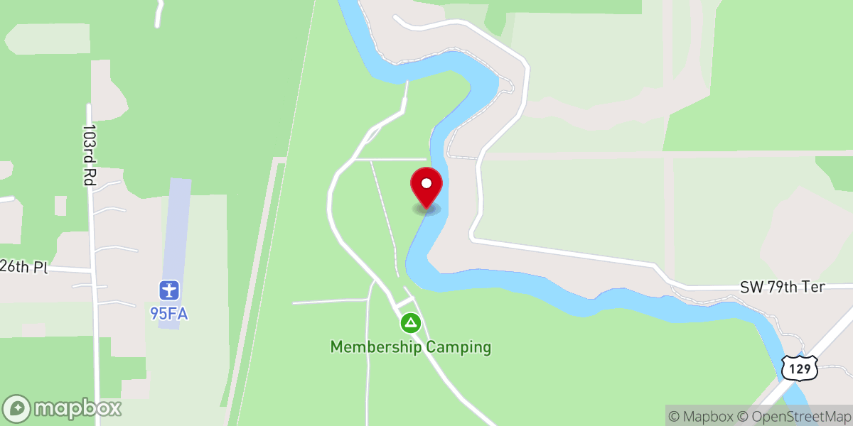 Map showing location of Chapel by the Lake