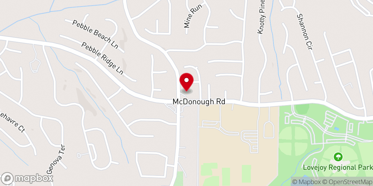 Map showing location of Shiloh UMC Of Lovejoy