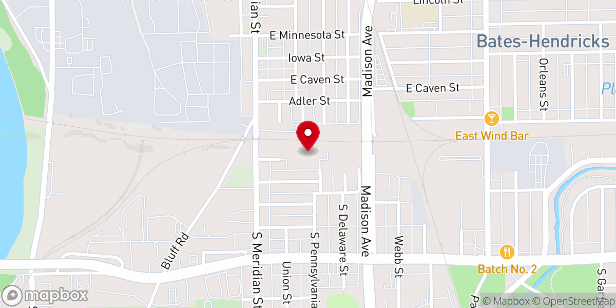 Map showing location of Bethesda Baptist Church Inc