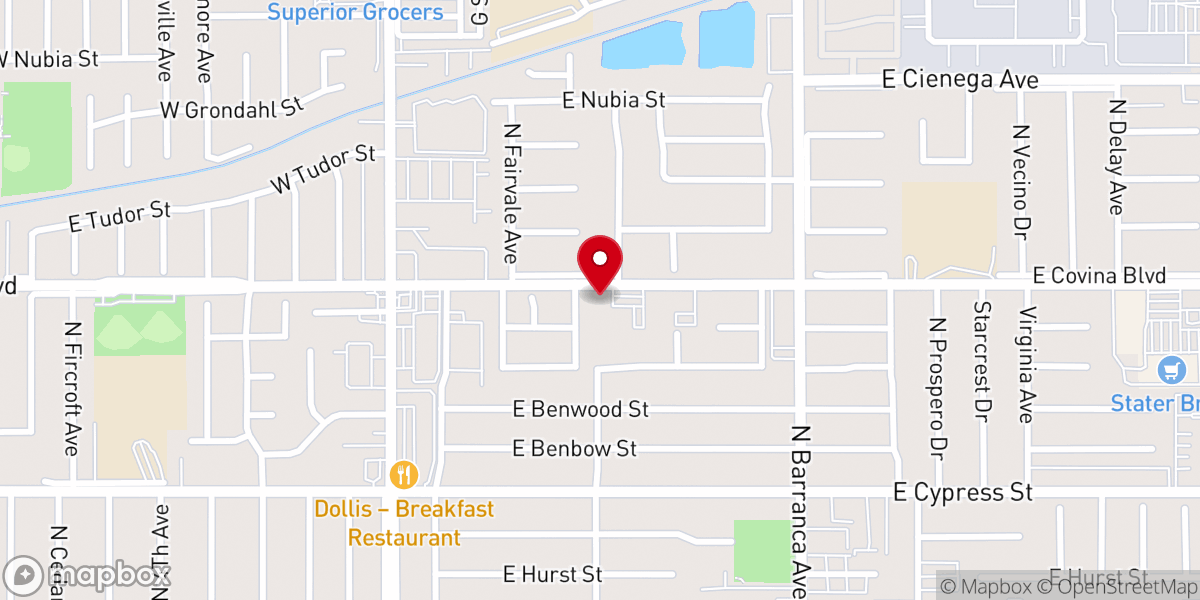 Map showing location of St. John Evangelical Lutheran Church