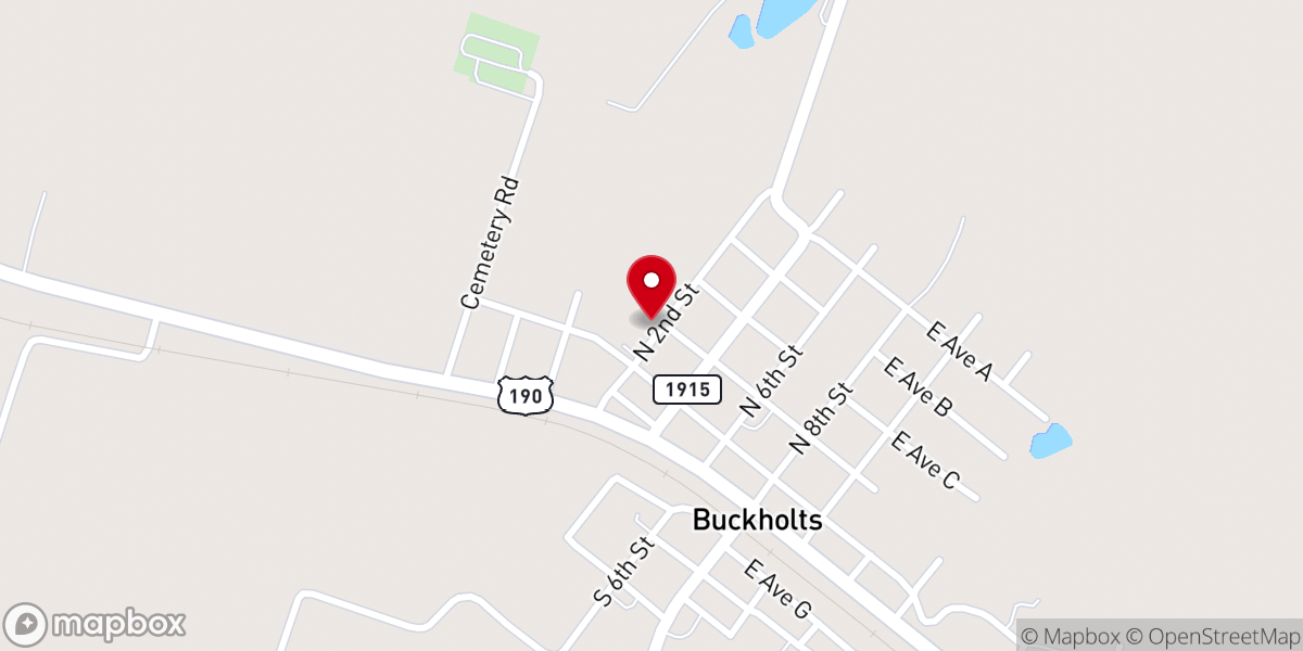 Map showing location of Evangelical Brethren Church