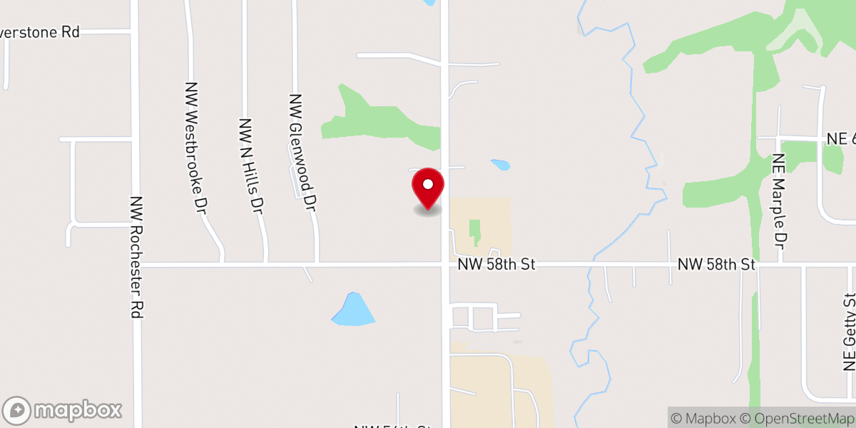 Map showing location of Grace Missionary Baptist Church