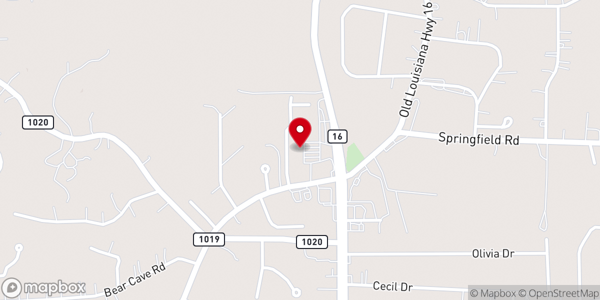 Map showing location of Oak Point Fresh Market