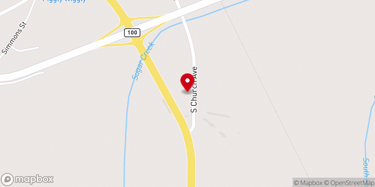 Map showing location of Family Thrift Store