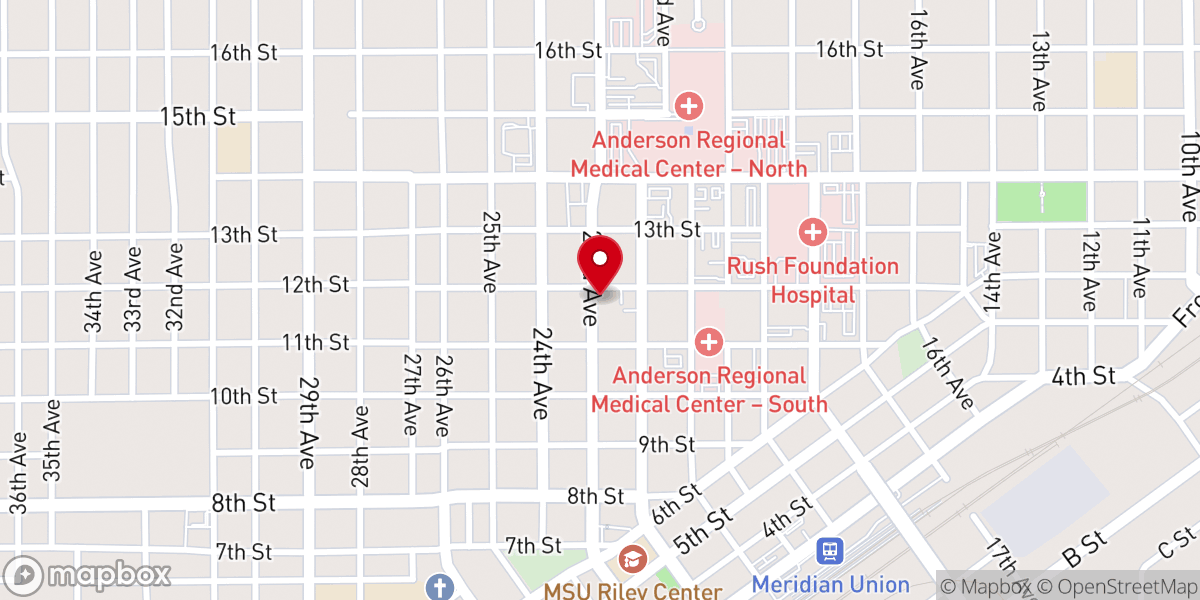 Map showing location of St Paul's Episcopal Church