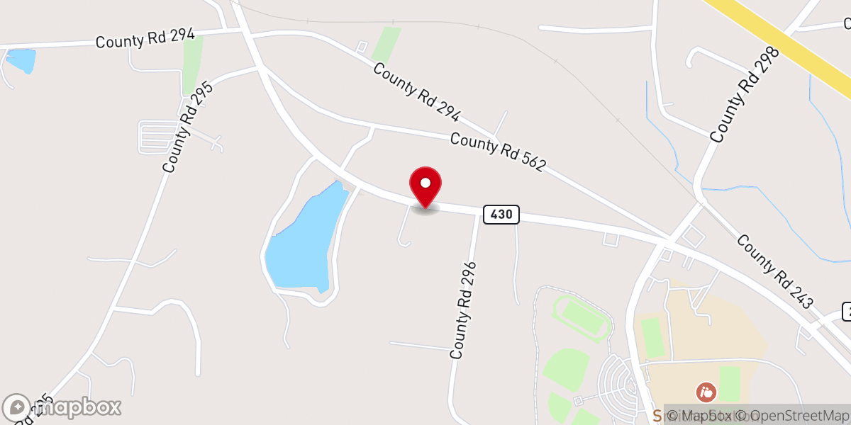 Map showing location of Smiths Station Ruritan Club