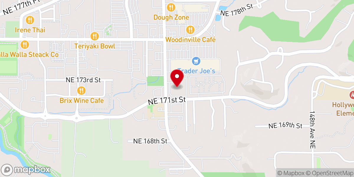 Map showing location of Woodinville Community Church
