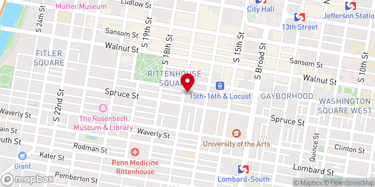 Map showing location of Rittenhouse Psychiatry