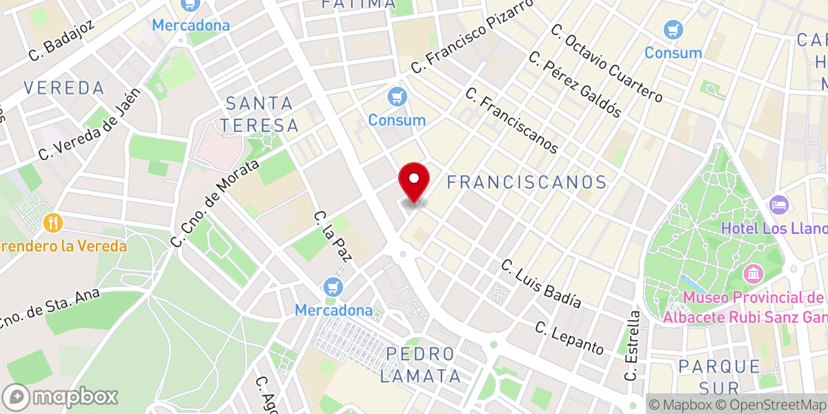 Map showing location of Parroquia del Sagrado Corazón de Jesús