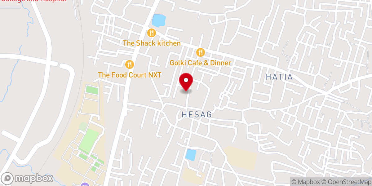 Map showing location of GEL Church Hesag-Kalyanpur