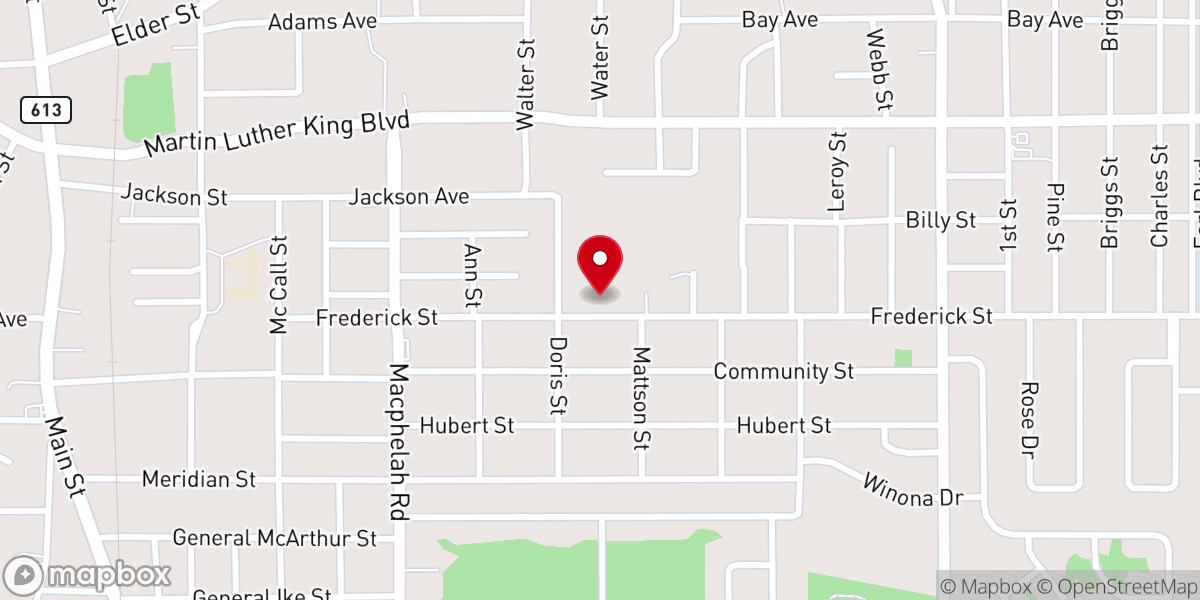 Map showing location of Shiloh Baptist Church
