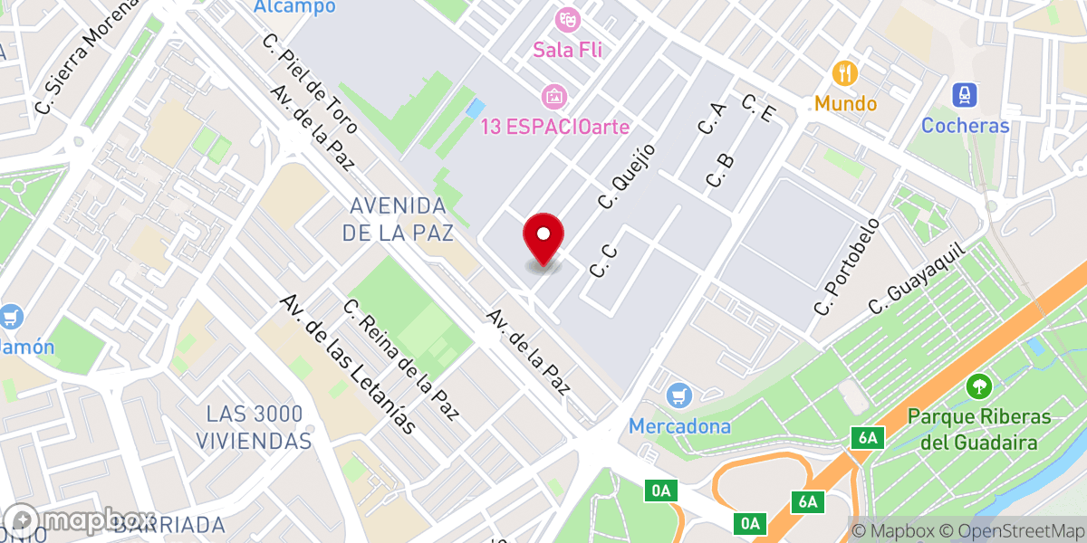 Map showing location of Ministerio Bethesda Sevilla