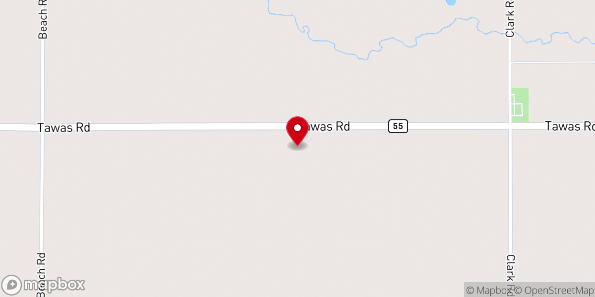 Map showing location of Logan Church