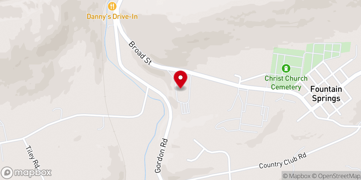 Map showing location of Ashland Mennonite Bible School