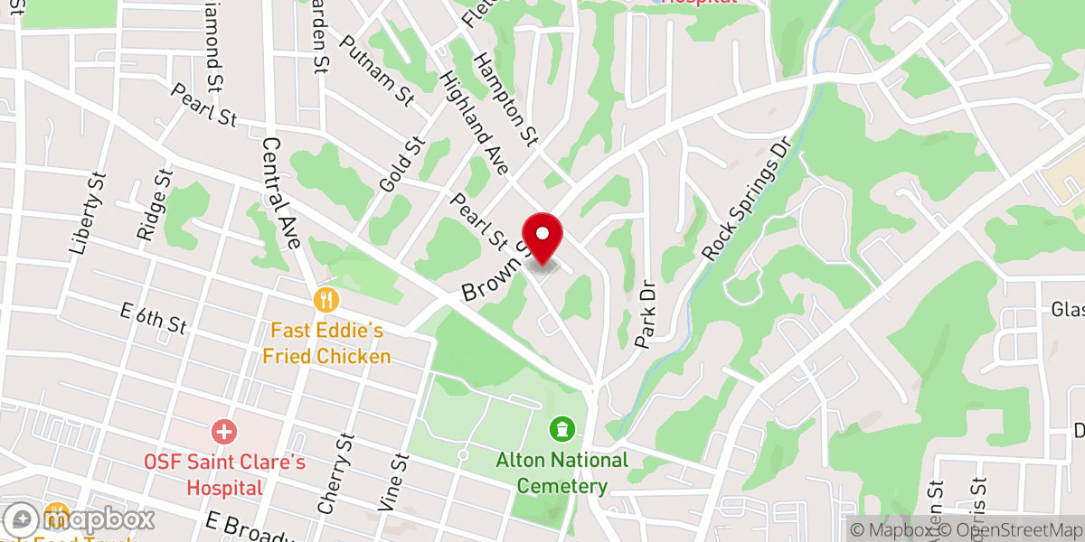 Map showing location of National Temple - True Church H.P.N., Inc.