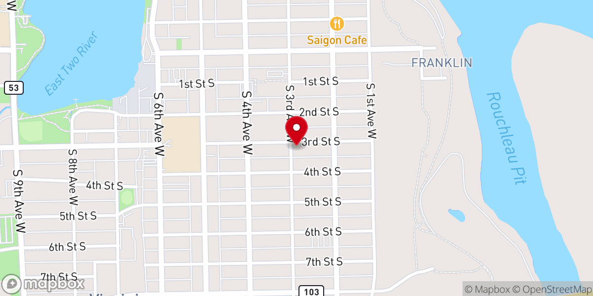 Map showing location of Good Shepherd Lutheran Church