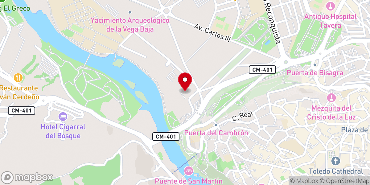 Map showing location of Ermita del Cristo de la Vega