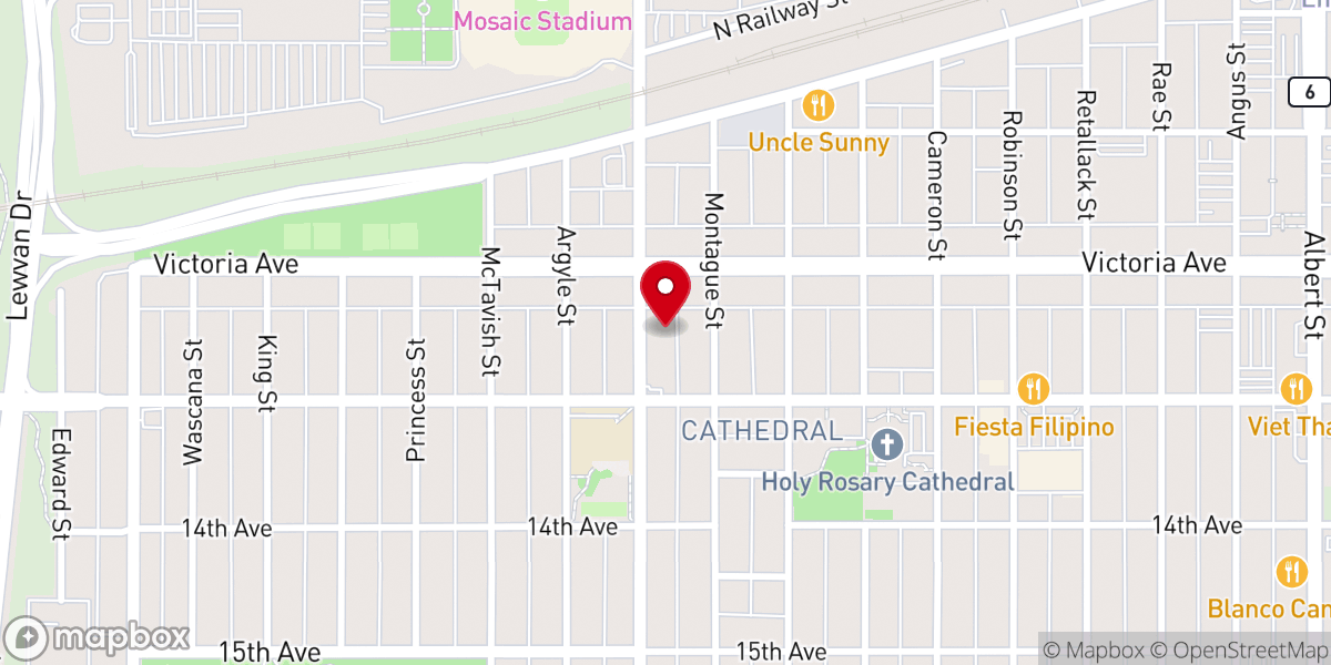 Map showing location of Cathedral