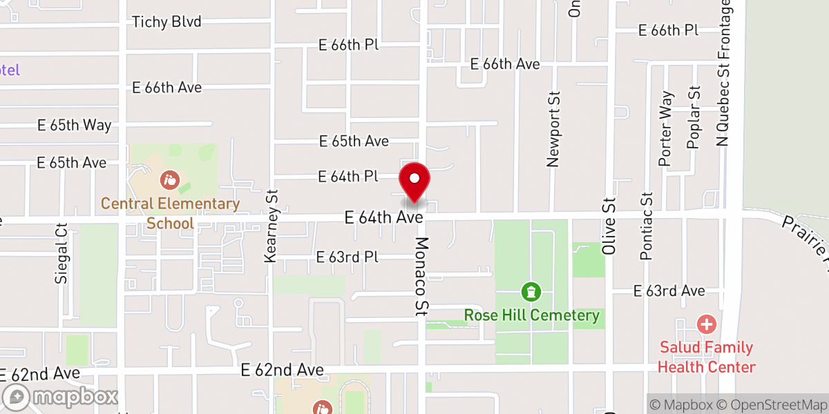 Map showing location of Hope in the City Church